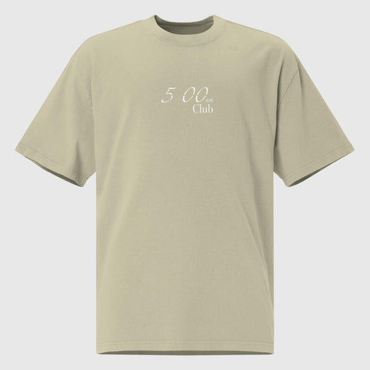 Oversized 5am Club T-shirt - Conquer